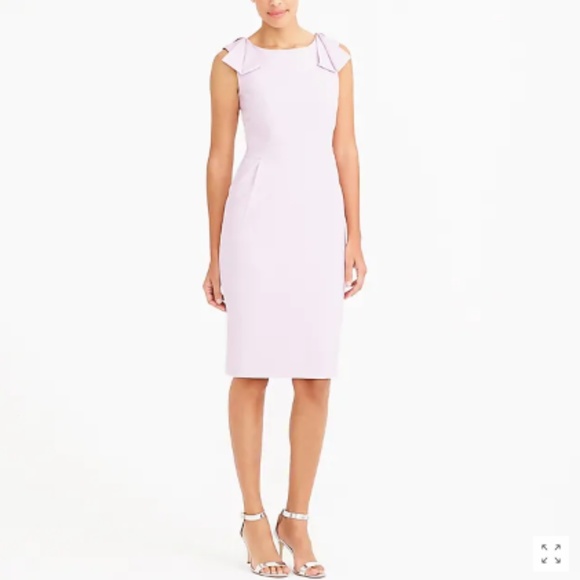 J. Crew Bow-Sleeve Dress in Lilac - Picture 1 of 6